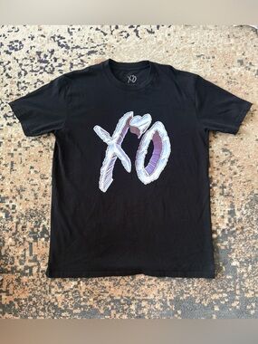 The Weeknd Dawn FM Chrome XO Logo Shirt Size Large